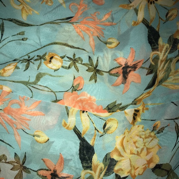 Blue floral maxi dress - Picture 4 of 4